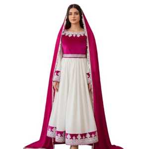 Wholesale Handmade Kuchi Afghan Dress for Sale Best Quality Velvet Fabric Afghan Kuchi Embroidery Patch Work Design Women's <b>Sets</b> - Product Image 1