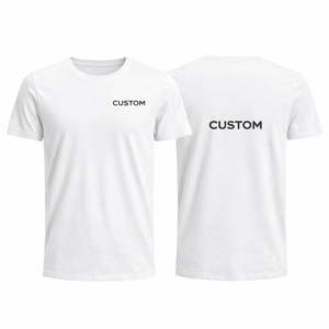 Wholesale Custom men <b>white</b> <b>plain</b> T Shirt lightweight Crew Neck Cotton <b>Tee</b> Short Sleeve Fashionable summer regular fit t shirt - Product Image 1
