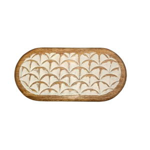 Wooden Handcrafted Small <b>Chest</b> with Oval Shape for Tabletop <b>Storage</b> of Wooden Box More-Multifunction Home/Office Decor - Product Image 2