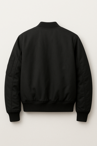 Veste bomber sur mesure OEM pour hommes |   Veste de pilote style universitaire en gros |   Logo brodé |   Fournisseur en gros - Product Image 2