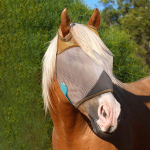 Masque anti-mouches en maille confortable pour chevaux, respirant, pour l'équitation en extérieur, protection faciale anti-insectes, couverture visible, protection des oreilles - Prix de gros - Product Image 6