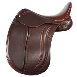 Superventas Euro Cavall Industries Dressage Saddle Cuero de vaca real Estilo inglés Producto de equitación negro con libertad de caballo - Product Image 1