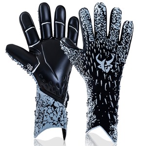 Gants de gardien de but pour enfants, forte adhérence, latex respirant, fermeture à cordon, gants de football haute performance - Product Image 1