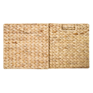 ISLA Lot de 4 paniers de rangement pliables en jacinthe de Brésil avec poignées découpées, en osier tressé à la main, bacs de rangement pliables, vente en gros OEM - Product Image 6