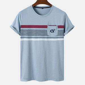 T-shirts pour hommes à usage extérieur, haute qualité, écologiques, respirants, polyester/coton, nouveau design - Product Image 1