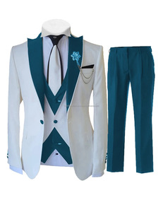 Derniers modèles de costumes pour hommes, veste noire brillante, pantalon, coupe ajustée, simple boutonnage, smoking de mariage pour les soirées de gala, nouveau modèle 3 pièces tendance - Product Image 5