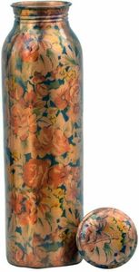 Nouvelle conception de bouteille d'eau en cuivre, design oriental, thermos portable pour les voyages - Product Image 4
