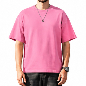 เสื้อยืดโอเวอร์ไซส์ผ้าคอตตอนหนานุ่มคุณภาพสูง พิมพ์ลาย DTG สำหรับผู้ชาย สไตล์สตรีทแวร์ ทรงหลวมไหล่ตก น้ำหนักมาก - Product Image 1