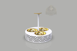 Ensemble de service Ramadan Palestine, ensemble de service de fruits secs de luxe, plateau décoratif pour en-cas, ensemble de plateaux de service Ramadan, ensemble de plateaux pour fruits secs Eid. - Product Image 5