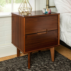 Mesita de noche de madera maciza, mesa auxiliar moderna minimalista para dormitorio, mueble de gabinete lateral para uso doméstico - Product Image 5