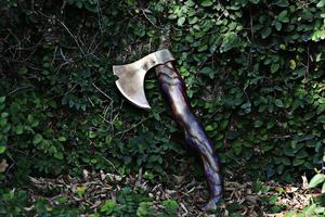 Hacha de acero de alto carbono personalizada hecha a mano con mango de madera y Funda de cuero fino tendencia Viral artículo de gran oferta - Product Image 3