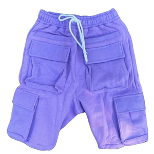 Pantalones Cortos Cargo para Hombre, Color Naranja, Cintura Media, Cierre de Cremallera, Bolsillos Casuales, 100% Algodón, Estilo Sólido Ecológico - Product Image 2