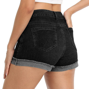 Shorts en jean personnalisés taille mi-haute pour femme – Style décontracté et sexy pour l'été, coupe ajustée, respirant et écologique, haute qualité - Product Image 5