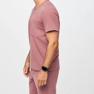 Tenues Médicales Unisexe Durables en Coton Biologique Tricoté avec Logo Personnalisé – Uniformes de Travail pour Infirmières, Médecins et Cliniques – Vente Directe Usine - Product Image 4