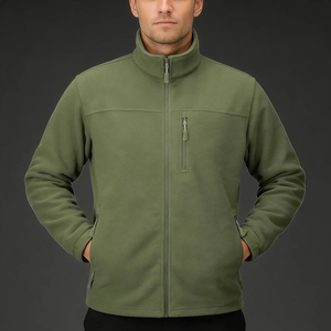 Custom Logo Oversized Sherpa <b>Pullover</b> <b>Jacket</b> Polar Fleece Winter Zip Breathable Casual Warm Streetwear <b>Men's</b> Sherpa <b>Jacket</b> - Product Image 2