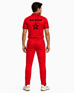 Uniforme de Cricket Rojo, Elegante y Transpirable, para Mayor Comodidad, Uniforme de Cricket Personalizado al por Mayor, Logotipos de Patrocinadores del Equipo, Club - Product Image 4