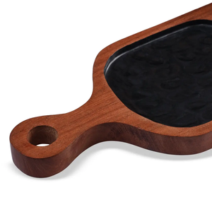 Bandeja de Desayuno Moderna de Madera Pintada a Mano con Asas, Apta para Lavavajillas, Ecológica, Plato para Servir Comida, Té y Café - Product Image 2