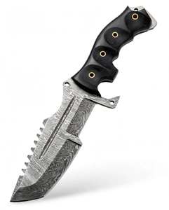 Handcrafted Damascus Steel Heavy Duty <b>Craft</b> <b>Tool</b> Black Ergonomic Handle Display Piece - Product Image 6
