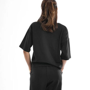 Nouveau design de haut de yoga à épaules tombantes pour femmes, vêtements de fitness à séchage rapide, vêtements de sport courts, vêtements de sport pour femmes, t-shirt de sport - Product Image 5