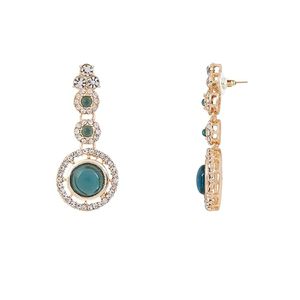 Parure de bijoux en alliage de zinc plaqué or, collier, boucles d'oreilles, bague, bracelet, bijoux ethniques pour femmes, bijoux de mariage, design géométrique, troisième modèle - Product Image 3