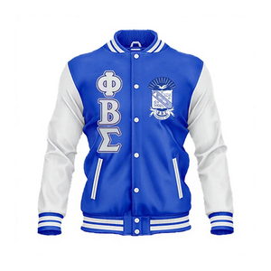 Fabricant OEM Veste universitaire Letterman pour hommes de haute qualité à col montant en toile à la mode en vente - Product Image 1