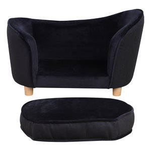 Canapé carré en velours pour animaux de compagnie, lit pour chien et chat, canapé-lit réglable - Product Image 6