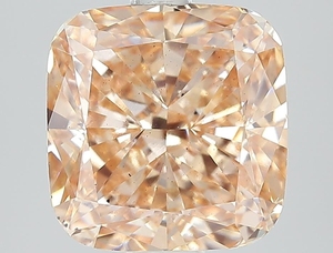 4.50Ct <b>Cushion</b> Cut Lab Grown Diamond Fancy Yellowish Brown VS2 IGI Certified CVD Loose Diamond Wholesale for Jewelry Making - Product Image 1