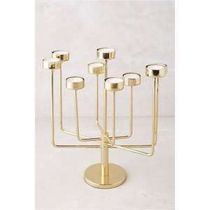 Candélabre moderne doré en métal, porte-bougie de luxe nordique à 4 bras, support pour bougies coniques, centre de table pour mariage, fête, décoration intérieure, vente en gros - Product Image 2