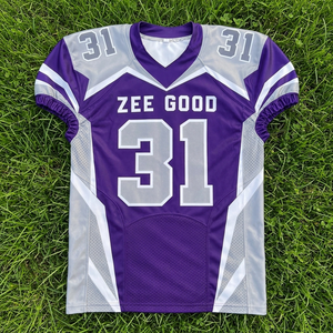Camiseta de fútbol americano de malla de primera calidad, a la moda, al por mayor, ropa deportiva, camisetas de fútbol americano de manga corta para hombre - Product Image 1