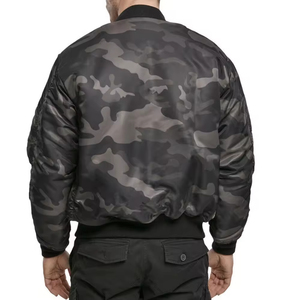 Veste bomber de basket-ball pour homme de haute qualité avec col montant en toile, style décontracté d'hiver - Product Image 3