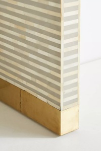 Modern Bone Inlay <b>Console</b> <b>Table</b> with Storage Eco-Friendly Design for Living Room & Hotel Interior Decoration - Product Image 2