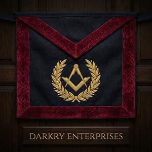 Delantal Masónico Hecho a Mano Personalizado con Bordado de Cinta Azul, Regalia Masónica, Suministros para Logia, Compás Cuadrado de Alta Calidad - Product Image 6