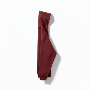 Sweat à capuche personnalisé de haute qualité en molleton de coton épais, motif géométrique texturé 3D, streetwear pour hommes, couleur bordeaux - Product Image 2