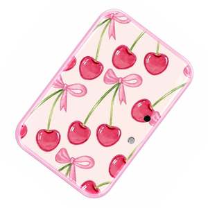 Bandeja de acrílico sostenible personalizada para extensiones de pestañas con diseño de lazo de cereza, bonita y coqueta, soporte impreso para pestañas. - Product Image 2