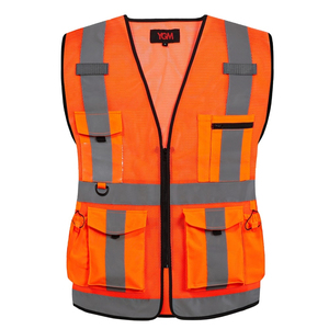 Gilet de sécurité réfléchissant professionnel, gilet de patrouille haute visibilité, veste de sécurité en maille respirante - Product Image 1