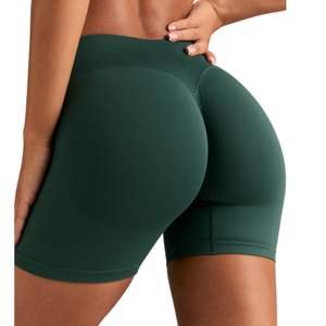 Shorts de Yoga de Cintura Alta para Mujer, Personalizados al por Mayor, Transpirables, de Secado Rápido, para Fitness y Entrenamiento, Estilo Color Block, OEM ODM - Product Image 3