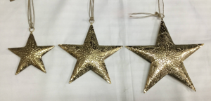 Adornos Navideños Colgantes de Estrella Metálica con Acabado Recubierto para Decoración del Hogar y Decoración Navideña - Product Image 3