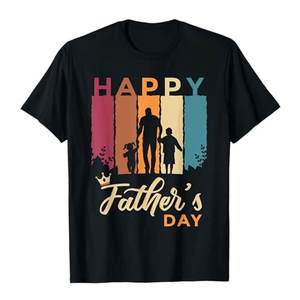 T-shirt graphique Happy Father Day pour papa, en tissu léger et doux, coupe décontractée - Product Image 1