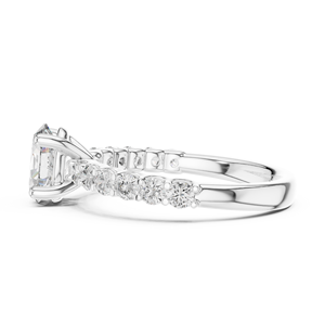 Fine Bridal Jewelry 925 Sterling Silver Moissanite <b>Diamond</b> <b>Ring</b> Wholesale Manufacturer Factory - Product Image 2