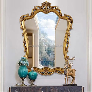 กระจกสำหรับตกแต่งพร้อมกรอบไม้วอลนัทหรูหราสำหรับทางเข้าห้องนอนหรือพื้นที่แต่งตัว - Product Image 3