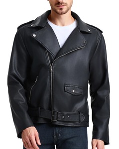 Men <b>Leather</b> <b>Jacket</b> with Classic Design and <b>Long</b> Lasting Material Strength - Product Image 2
