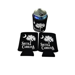 Vente en gros de refroidisseurs de canettes en néoprène de luxe, réutilisables, avec logo personnalisé, couleur unie, isolés, écologiques, recyclables, pliables, grande capacité - Product Image 5