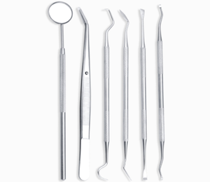 Professional Dental Care Kit Manual Teeth <b>Cleaning</b> Tools Oral Hygiene Including Mirror Tartar <b>Scraper</b> Dental Probe Tweezer - Product Image 4