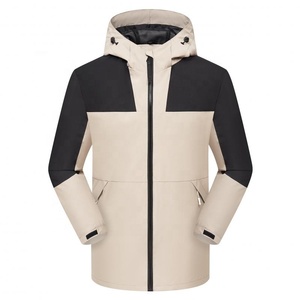 Mens Customized Color <b>Waterproof</b> Windbreaker <b>Jacket</b> Hooded Breathable Quick Dry Winter Plus Size Custom Logo - Product Image 3