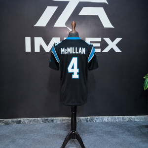 เสื้อฟุตบอลคาร์โรไลนา แพนเทอร์ส แมคคาฟรีย์ 22 สีดำ แบบยูนิเซ็กซ์ คอวี แขนสั้น ผ้าตาข่ายระบายความชื้น - Product Image 2
