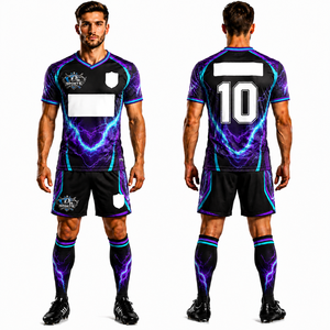 New Customized Soccer Uniform Manufacturer OEM Football Team Kits Breathable Moisture Wicking Uniforms For Adults & Youth - Product Image 1