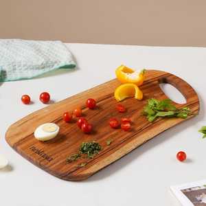 Planche à fromage multifonctionnelle en bois d'acacia naturel, collection artisanale, bloc de découpe rustique et durable - Product Image 3