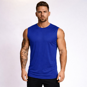 Débardeur de sport pour homme à séchage rapide, personnalisable avec broderie, confortable, pour l'été et la gym, livraison rapide - Product Image 6