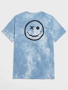 Camiseta personalizada con tinte de corbata para hombre, Camiseta lisa de alta calidad al por mayor para hombre, camiseta informal con estampado de algodón 100% personalizado, camisetas en blanco - Product Image 5