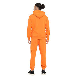 <b>Men's</b> Winter Streetwear Tracksuit Set 100% Cotton Anti-Pilling Hooded <b>Pullover</b> Fleece Lining Regular Fit Full-Length Sportswear - Product Image 2